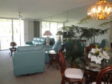 Open living & dining area